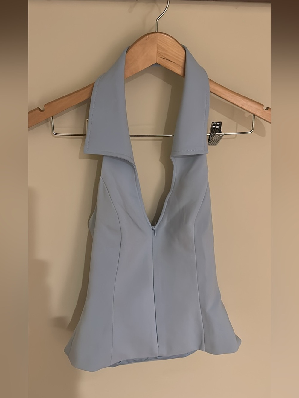Zara Light Blue Halter Top XS